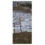 License plate collection.