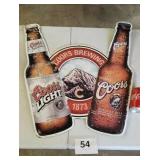 Coors Light Metal Sign