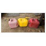 3  gas cans.