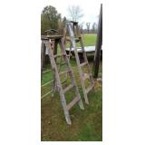 Two step ladders.