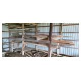 2"X4"    2"X8"   plywood.  Insulation concrete