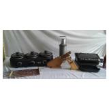 Tote Full Kitchenware, trio crockpot, grill, etc