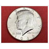 1966 Kennedy Silver Half Dollar