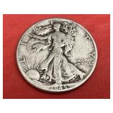 1945 Walking Liberty Silver Half Dollar