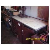 2 DRAWER, 4 DOOR GARAGE CABINET/WORK