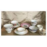 REMEKIN WITH UNDERPLATE, CUPS, SACUERS
