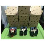 3 SNOWMAN & SANTA HOLIDY CANDLE