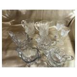 CZECH CUT CRYSTAL CORDIALS, INDIANA GLASS