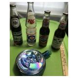 COKE, PEPSI, RC BOTTLES, 3 FULL, BLUE