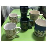 6 MUGS, COCA COLA CANNERY ROW, DISNEYLAND