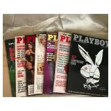 7 VINTAGE PLAYBOY MAGAZINES
