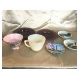SOUVENIR PLATES, COLLECTOR TEACUPS