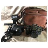 CANON FLASH & BAG, OLYMPUS