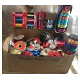 LG BOX OF RIBBON, MOST FULL