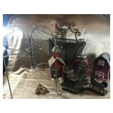 LANTERNS, BARN BIRDHOUSE, PLATE HOLDER,