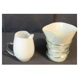BLENKO WHITE APPLIED ROPE PAPER BAG STYLE