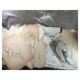 VERY OLD HAND DRAWN SKETCHES, ARTIST