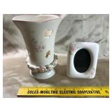 PFALTZGRAFF TEA ROSE 2 PC CANDLE HOLDER
