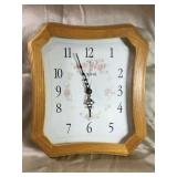PFALTZFRAFF TEA ROSE CLOCK