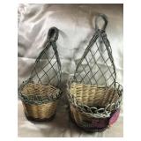 MATCHING WALL BASKETS, LARGE ONE HAS