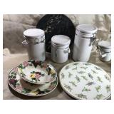 CAKE PLATTER, MATCHING PLATTER & BOWL