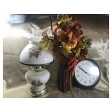 GONE WITH THE WIND LAMP, CLOCK, & FALL