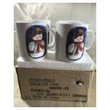 NEW SET OF SNOWMAN MUGS