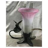HUMMINGBIRD TULIP LAMP, WORKS GREAT