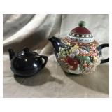 JOY TO THE WORLD SNOWMAN TEAPOT, SMALL