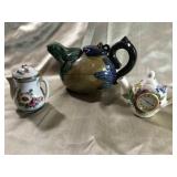 UNUSUAL FROG TEAPOT, TEAPOT CLOCK, &