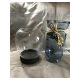 RETIRED YANKEE CANDLE HOLDER, CANDLE
