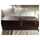 LG VINTAGE WOOD BOX, TRIPLED LATCHED