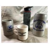 UNUSUAL MUGS, IRONSTONE, CERAMIC, &