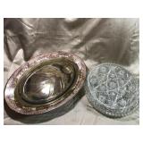 5 LG PLATTERS, 1 VERY LG TURKEY, 3 CRYSTAL