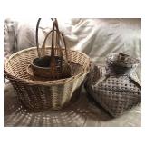 UNUSUAL INDIAN BASKET, OTHER BASKETS