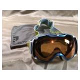 SALOMON GOGGLES W/STORAGE BAG, GOOD COND
