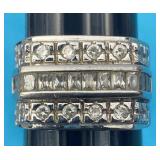 Sz.10 Sterling Silver Ring 10.51 Grams