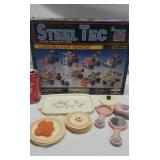 Steel Tec construction toy and doll dishes