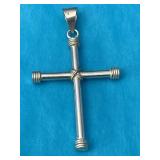 Sterling Silver Cross Pendant 3.74 Grams