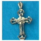 Sterling Silver Religious Pendant .93 Grams