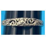 Sz.8.5 Sterling Silver Flower Ring 1.79 Grams