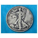 1935 Walking Liberty Silver Half Dollar