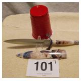 11 1/2" DAGGER W/7" BLADE & PLASTIC SHEATH