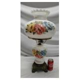 Floral Parlor Hurricane lamp.