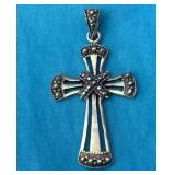 Sterling Silver Cross Pendant 3.41 Grams