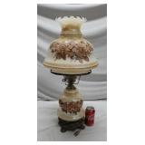 Floral Parlor Hurricane lamp