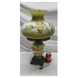 Floral Parlor Hurricane lamp