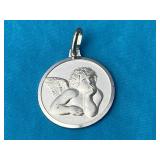 Sterling Silver Cherub Pendant 2.86 Grams