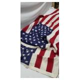 2 3x5 American Flags. 100% cotton material.