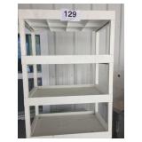 WHITE SHELVING UNIT